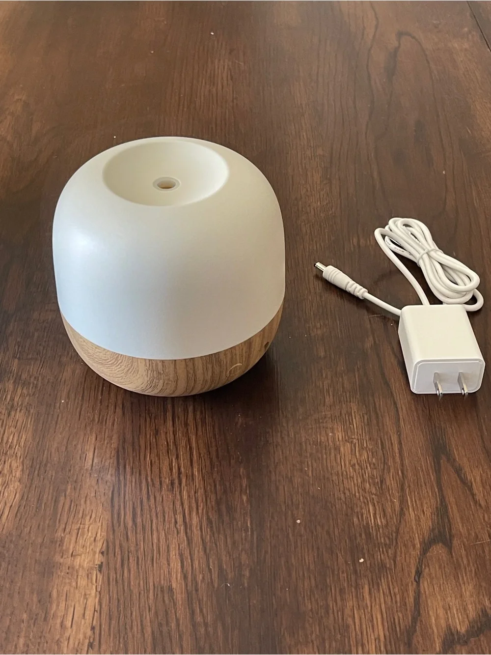 Project 62 White and Light Wood Ultrasonic Essential Oil Diffuser